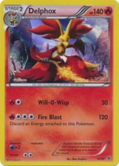 Delphox 10/39 Sheen Holo Promo - Kalos Starter Set Exclusive